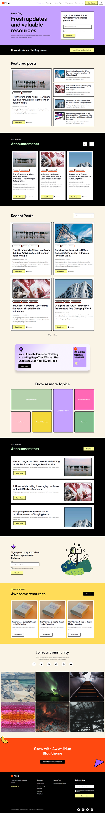 Nue Blog Overview