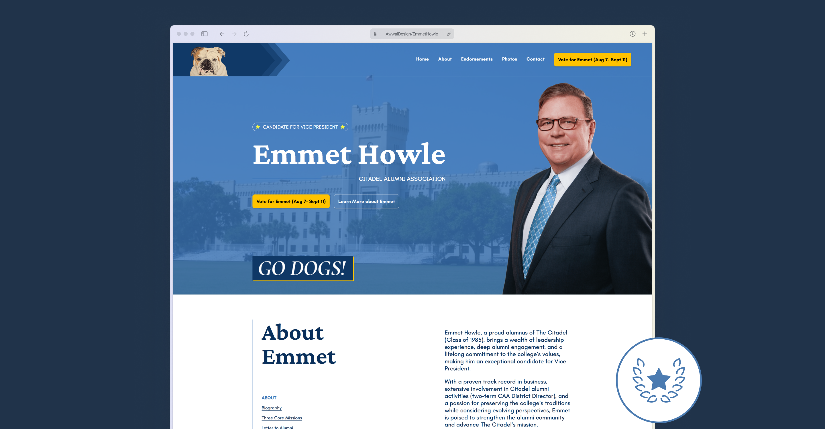 Emmet Howle  Campaign Website